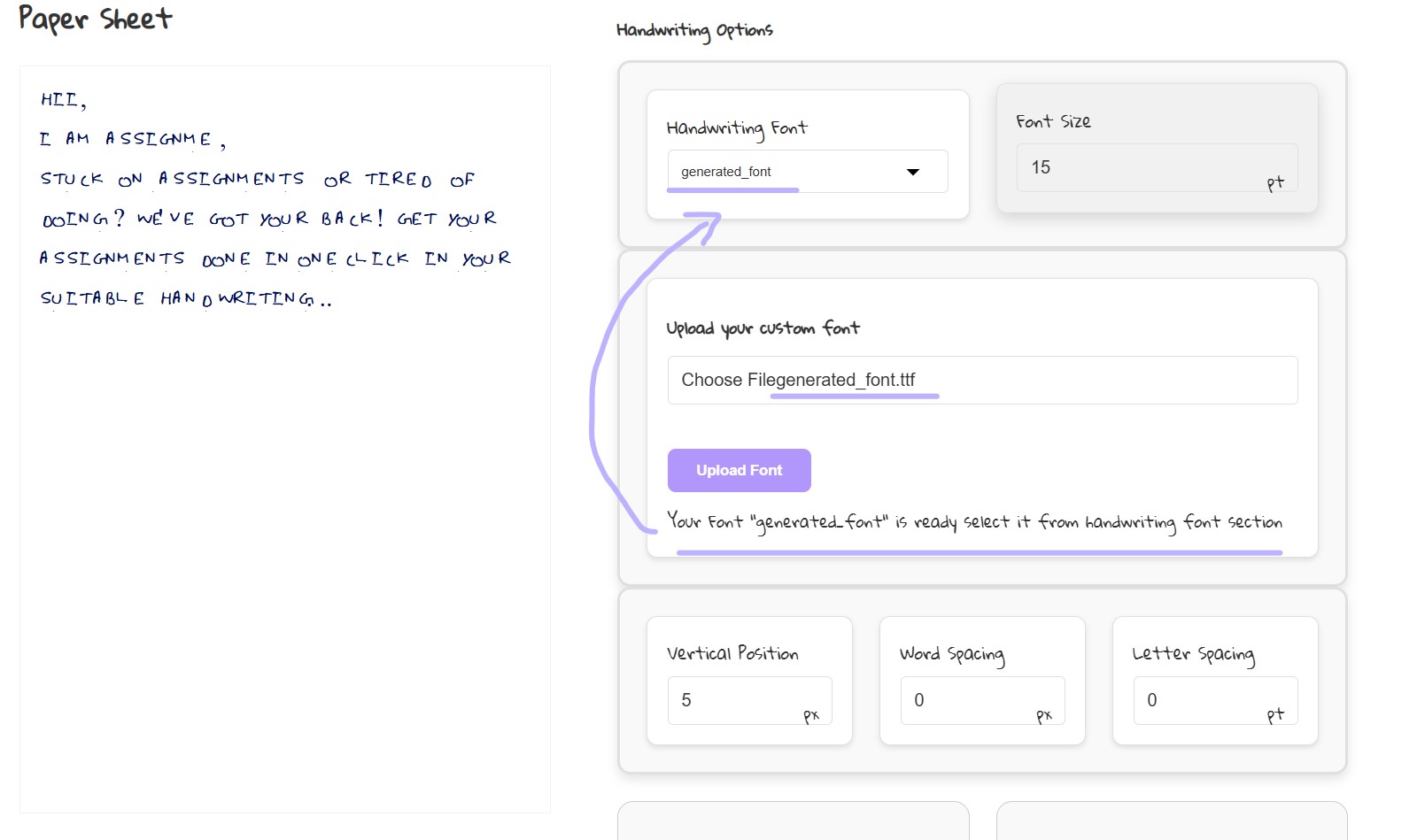 Using Custom Font in Options Panel