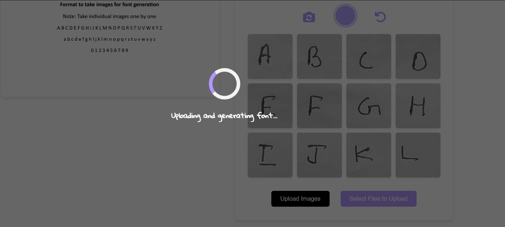 Handwriting Capture Interface